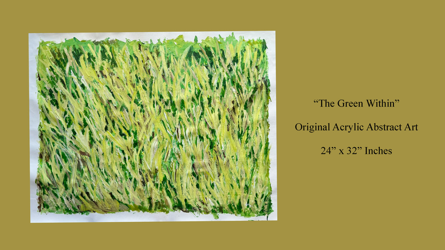 The Green WIthin - Acrylic Abstract Painting