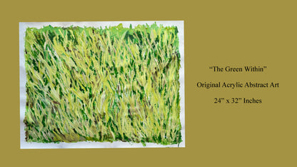 The Green WIthin - Acrylic Abstract Painting